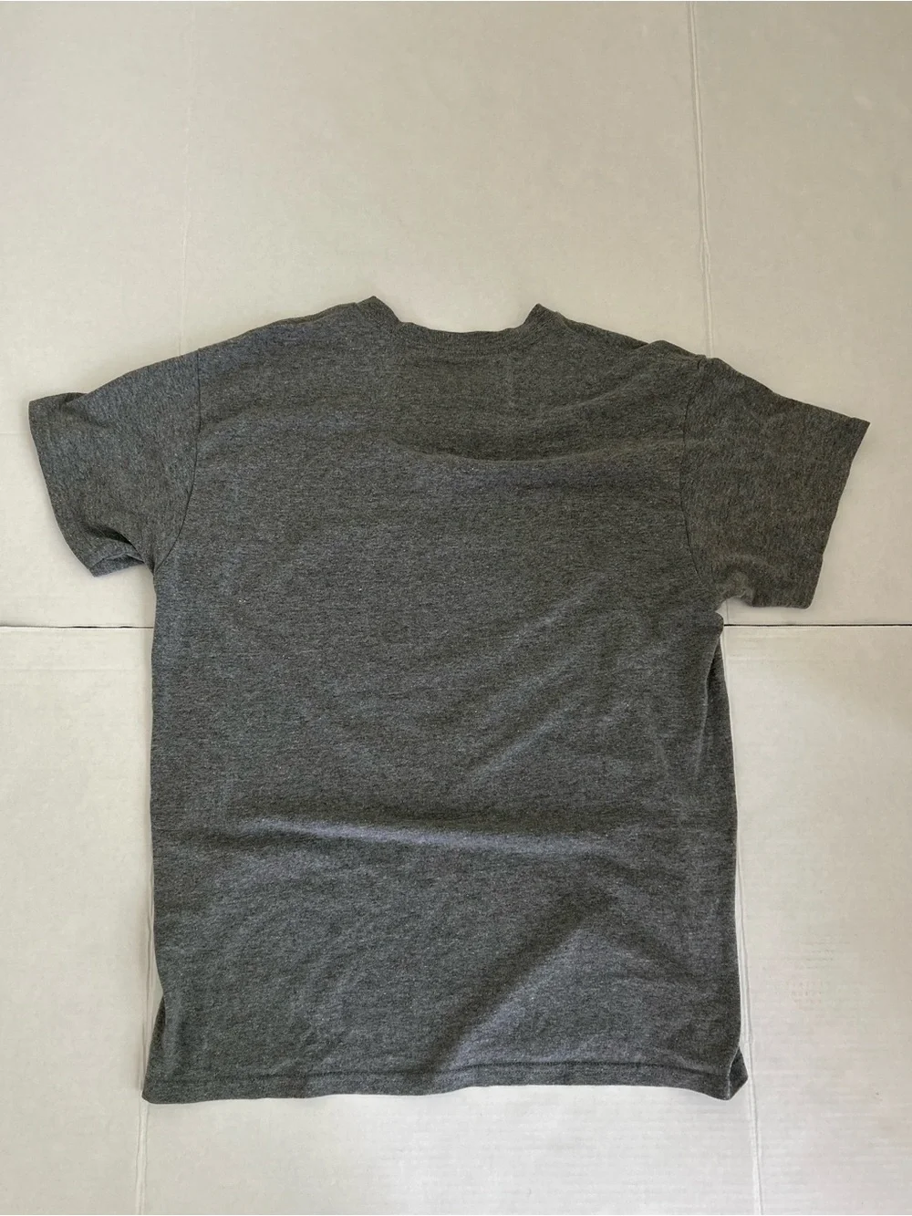 Gray Graphic Tee with Retro Console Print Medium